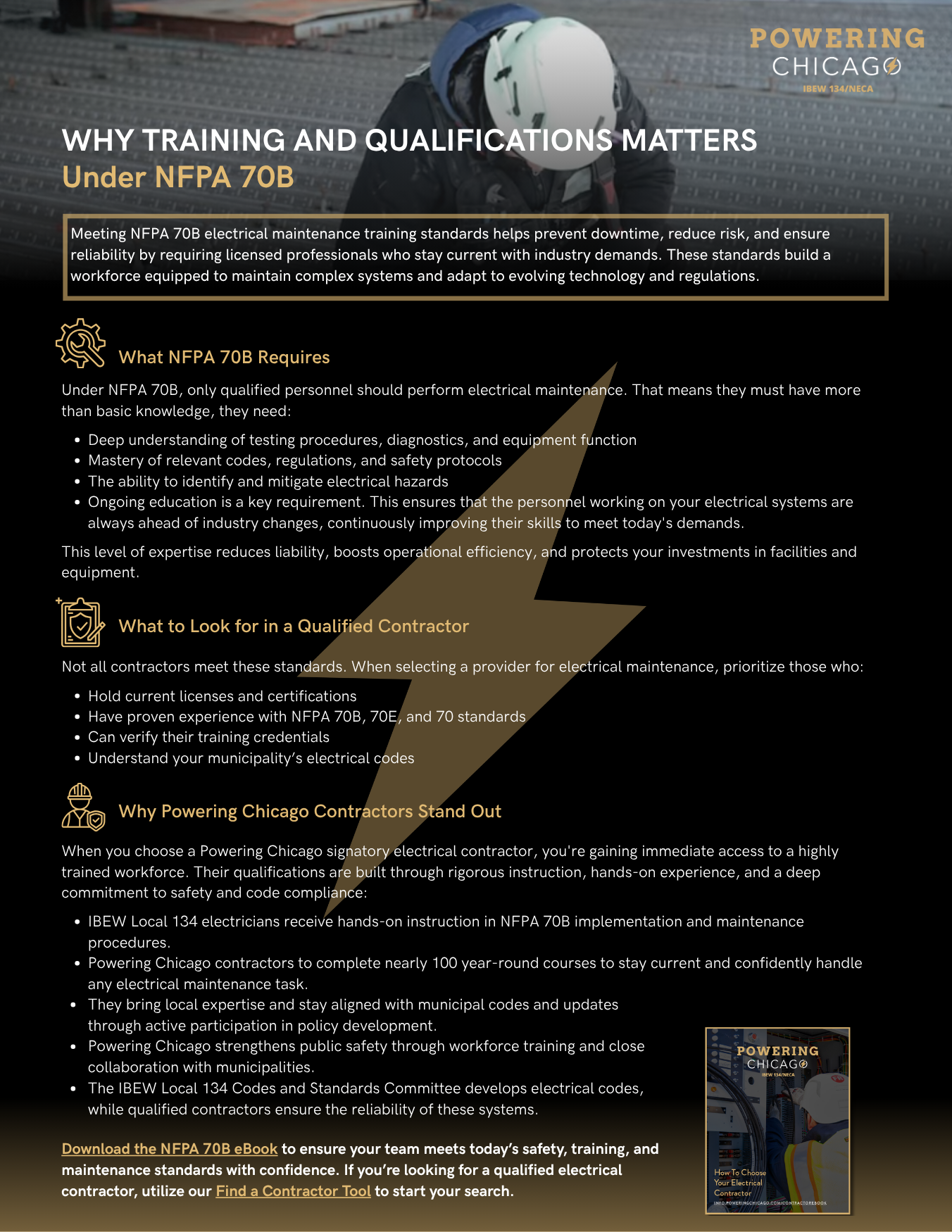 NFPA 70B Fact Sheet 4